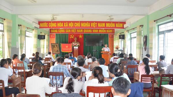 Ban Thường trực UBMTTQ Việt Nam xã Ba Gia tổ chức Hội nghị triển khai, hướng dẫn hồ sơ nhân sự tham gia Ủy viên khóa I, nhiệm kỳ 2025 – 2030